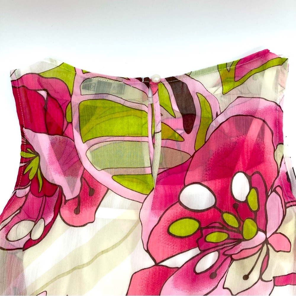 🎉❣️SOLD❣️Host Pick🎉❣️Vintage Flower Ruffled Top - Picture 6 of 15